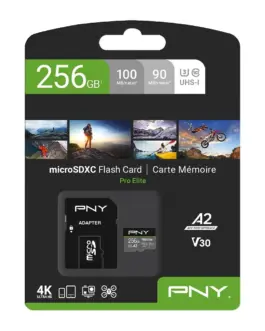 Alternative view of PNY MicroSDXC 256GB P-SDU256V32100PRO-GE