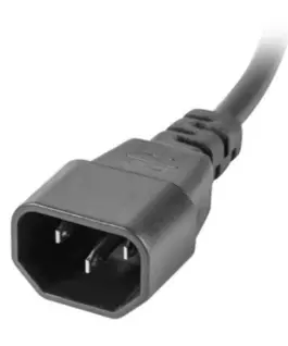 Alternative view of Lanberg Surge protector Rack PDU 1U 10A 4X 230V PL 4X IEC C13 2m C14 черен