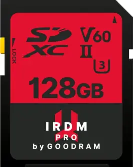 GOODRAM SDHC IRDM PRO 128GB V60 UHS-II U3 256/120MB/s