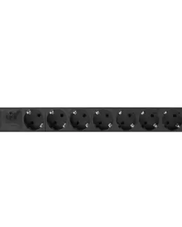 Alternative view of Lanberg Power strip Rack PDU 19 1U 16A 8X schuko 2M черен