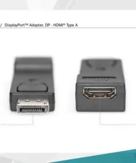 Digitus адаптер DisplayPort/HDMI M/Z