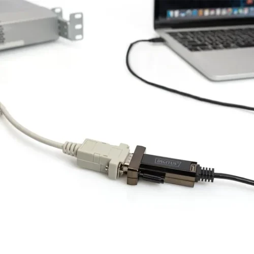 Alternative view of Digitus кабел адаптер USB 2.0 HighSpeed Type USB C / RS232 M / Z черен 1m