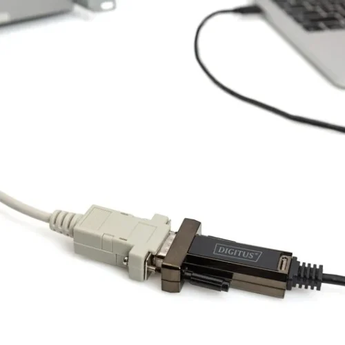 Digitus кабел адаптер USB 2.0 HighSpeed Type USB C / RS232 M / Z черен