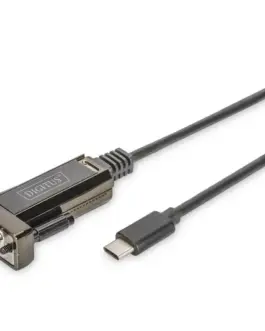 Digitus кабел адаптер USB 2.0 HighSpeed Type USB C / RS232 M / Z черен 1m