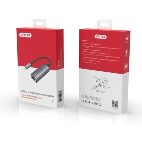 Unitek адаптер USB-C 3.1 GEN 1 RJ45
