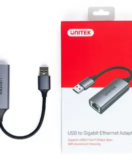 Alternative view of Unitek адаптер USB-A 3.1 GEN 1- RJ45, 1000 Mbps, U1309A