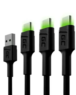Green Cell 3x кабел GC Ray USB-C
