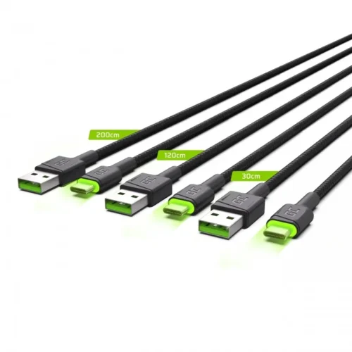 Green Cell 3x кабел GC Ray USB-C