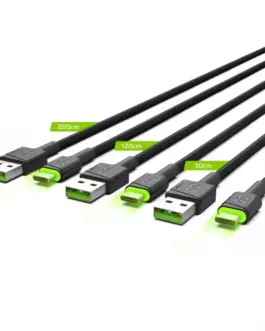 Alternative view of Green Cell 3x кабел GC Ray USB-C