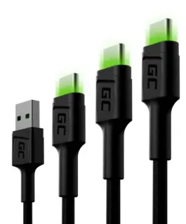 Green Cell 3x кабел GC Ray USB-C