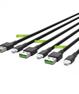 Green Cell 3x GC Ray USB кабел Lightning 30