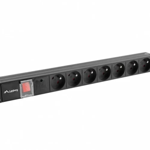 Lanberg Surge protector Rack PDU 19 1U 10A 7X 230V PL 2m черен C14