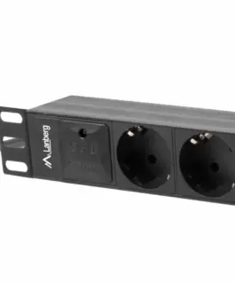 Lanberg Surge protector Rack PDU 10 1U 3x Schuko 2m 10A черен C14