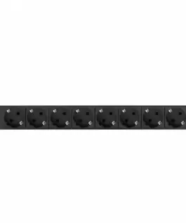 Alternative view of Lanberg Rack PDU 1U 9xSchuko PDU-09F-0300-BK 16A 9xSchuko 3m черен