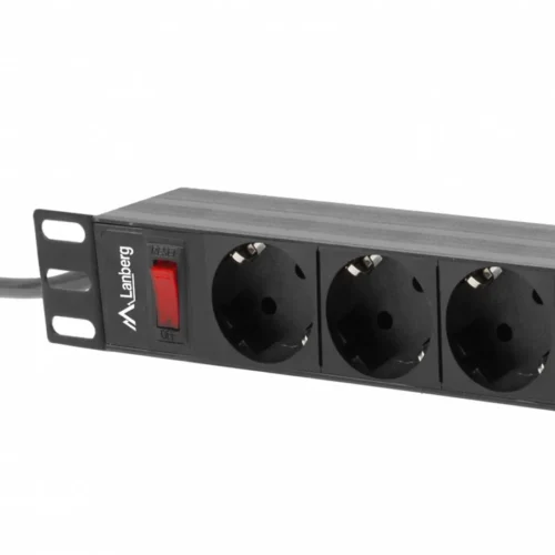 Lanberg Rack PDU 1U 9xSchuko PDU-09F-0300-BK 16A 9xSchuko 3m черен