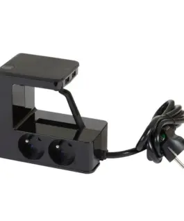 Legrand удължителен кабел klip 4x2P+Z +2USB черен 1,5m