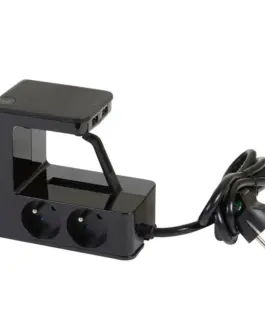 Legrand удължителен кабел klip 4x2P+Z +2USB черен 1,5m