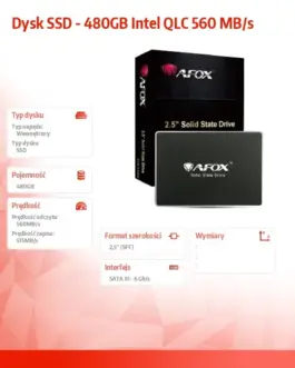Alternative view of AFOX Afox SSD 480GB QLC