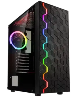 Кутия за компютър Kolink Inspire К8 АRGB TG Mid-tower Черна