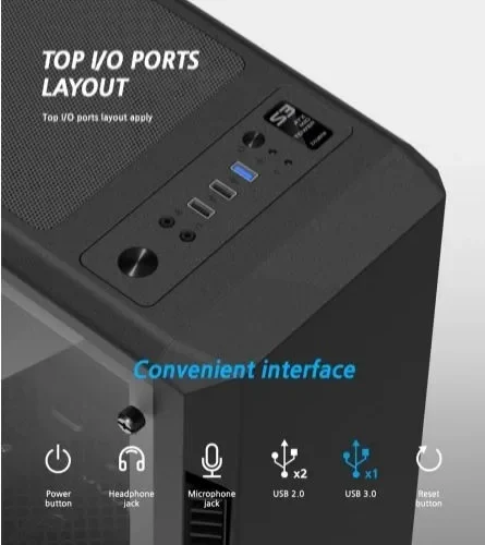 Zalman ZALMAN S3 TG ATX Mid To wer кутия за компютър TG fan x3