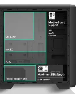 Alternative view of Zalman ZALMAN S2 TG ATX Mid To wer кутия за компютър TG fan x3