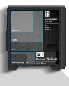 Alternative view of Zalman ZALMAN S2 ATX Mid Tower кутия за компютър 120mm fan