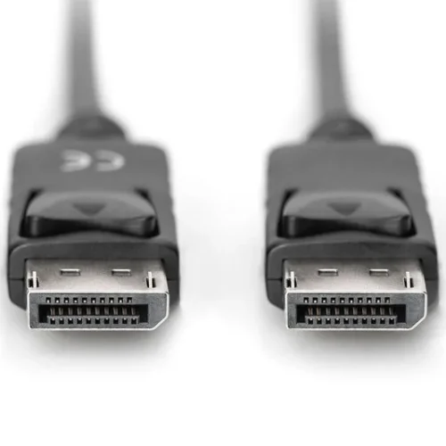 Alternative view of Digitus кабел за връзка DisplayPort with snaps 1080p 60Hz FHD Type DP / DP M / M черен 3m