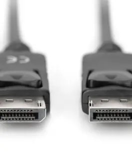 Alternative view of Digitus кабел за връзка DisplayPort with snaps 1080p 60Hz FHD Type DP / DP M / M черен 5m