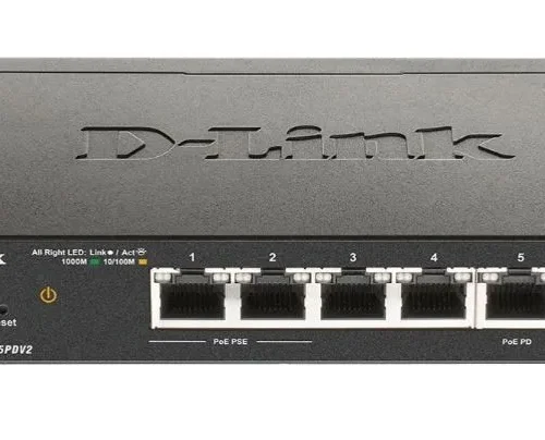 D-Link Switch Smart DGS-1100-05PDV2 5xGE (2xPoE)