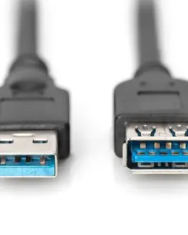 Alternative view of Digitus удължителен кабел USB 3.0 SuperSpeed Type USB A/USB A/Z черен 3,0m