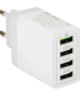 BLOW BLOW мрежово зарядно z gn.USBx4 QC3.0 30W
