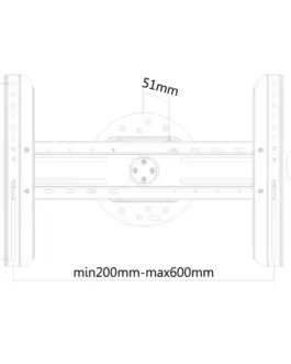 Alternative view of Neomounts Wall mount LFD LED-WR100черен with pivot