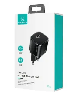 Alternative view of USAMS Usams Phone зарядно 1x USB-C T36+Lightning PD