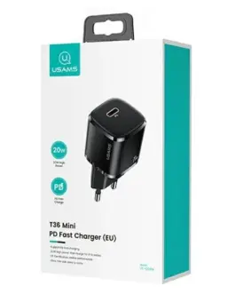 Alternative view of USAMS Usams Phone зарядно 1x USB-C T36+Lightning PD