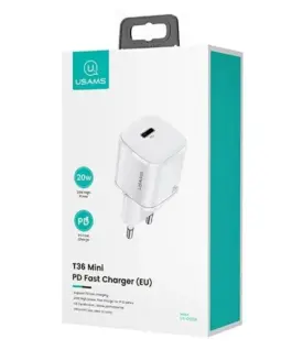 Alternative view of USAMS Usams phone зарядно T36 1xUSB-C+Lightning PD3.0