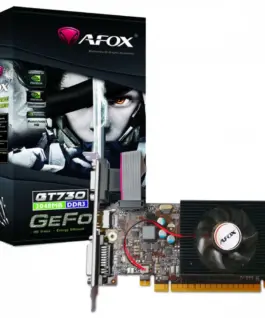 AFOX видео карта Geforce GT730 2GB DDR3 128Bit DVI HDMI VGA LP Fan L6