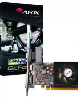 AFOX видео карта Geforce GT730 2GB DDR3 128Bit DVI HDMI VGA LP Fan L6