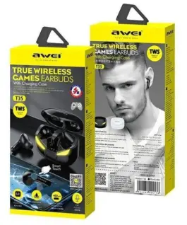 Alternative view of AWEI слушалки Bluetooth 5.0 T35 TWS черен