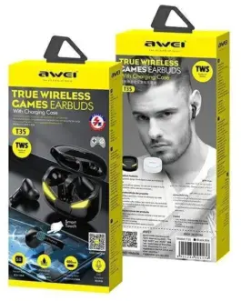 Alternative view of AWEI слушалки Bluetooth 5.0 T35 TWS черен