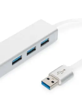 Digitus Hub USB 3.0 3-ports Gigabit LAN adaptor