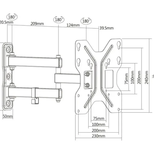 Digitus Wall Mount 1xLCD max. 42 max. 30kg