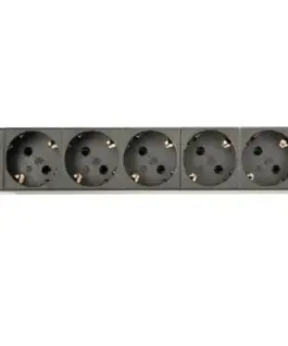 Gembird разклонител за шкаф (PDU), 8 gniazd typ Schuko, 1U, 16A, щепсел Schuko 3m