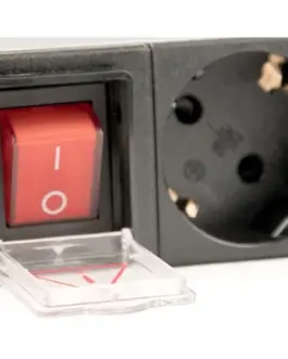 Alternative view of Gembird разклонител за шкаф (PDU), 8 gniazd typ Schuko, 1U, 10A, щепсел C14 3m