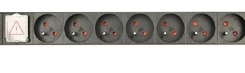 Gembird разклонител за шкаф (PDU), 8 gniazd FR, 1U, 16A, щепсел Schuko 3m