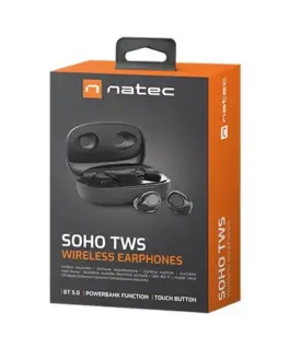 Natec Earphones Soho TWS wireless черен