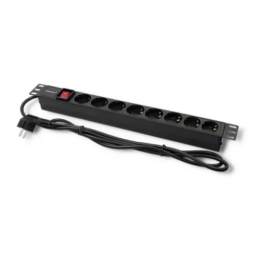 Qoltec Power strip for RACK 1U 16A