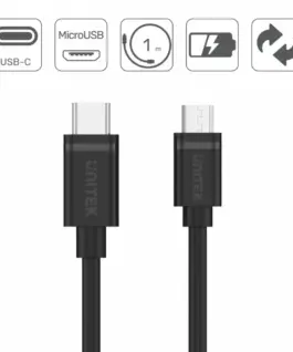 Alternative view of Unitek USB кабел Type-C microUSB, 1m, Y-C473BK