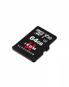 Alternative view of GOODRAM microSD IRDM card 64GB UHS-I U3 адаптер