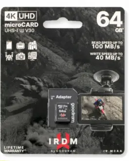GOODRAM microSD IRDM card 64GB UHS-I U3 адаптер