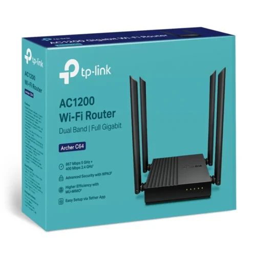 TP-LINK TP-Link Archer C64 rout er AC1200 1WAN 4LAN